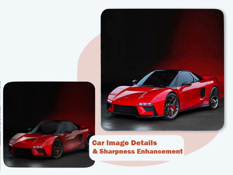 Detail & Sharpness Enhancement – car image editing by Graphic Experts India