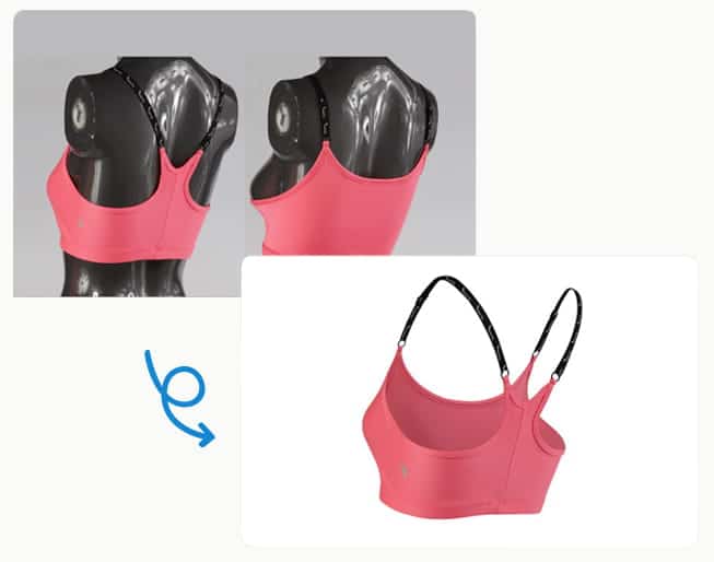 Ghost mannequin service example — apparel product edited to remove mannequin by Graphic Experts India