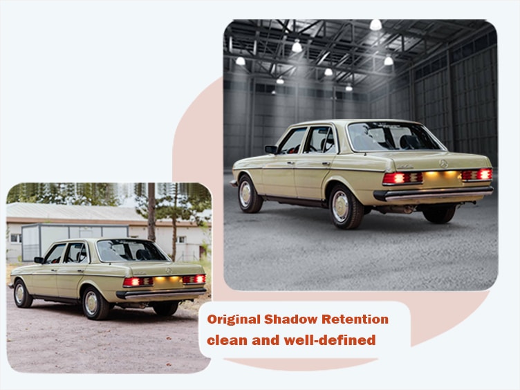 Original Shadow Retention – car image editing by Graphic Experts India