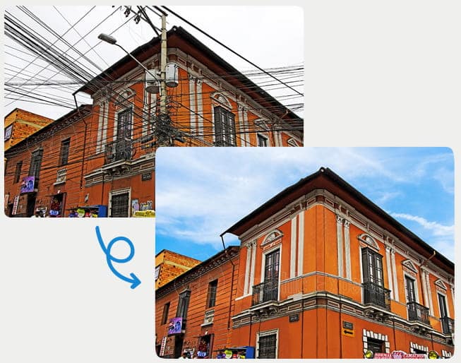 Real estate photo editing services – property photograph professionally edited by Graphic Experts India