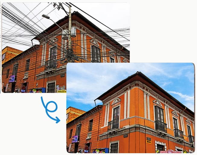 Real estate photo editing – property image HDR editing and enhancement by GEI