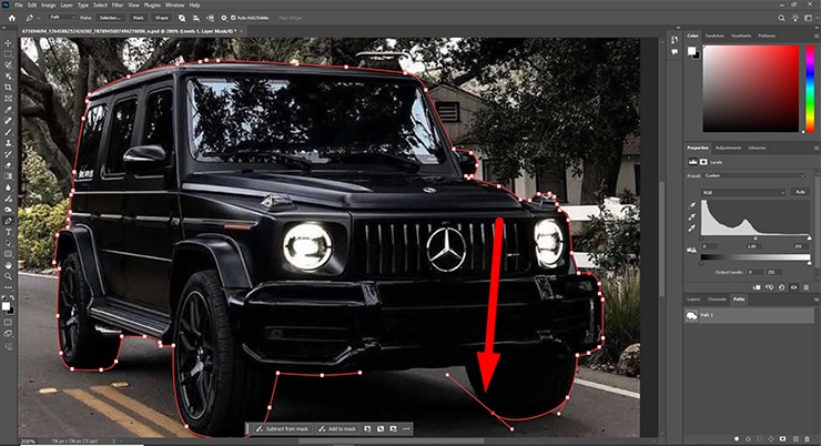 Car Image Clipping Path