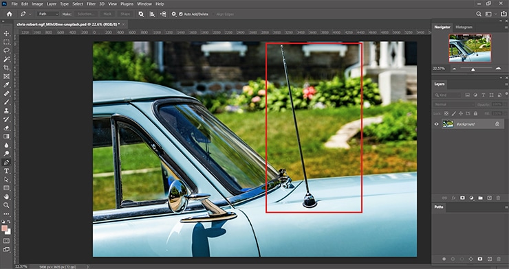 Car antennas, side mirrors
