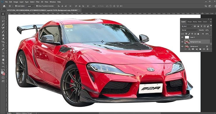 Clean the background