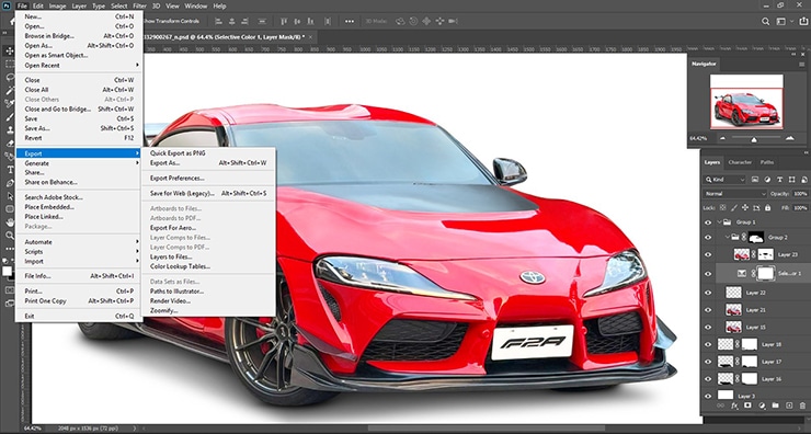 Export Car Image