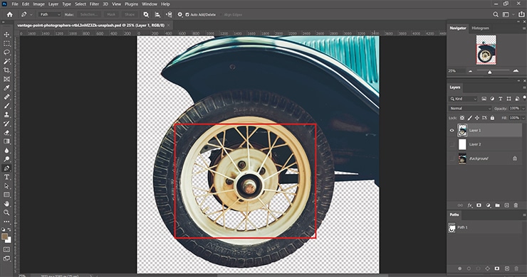 Remove Spoked wheels Background