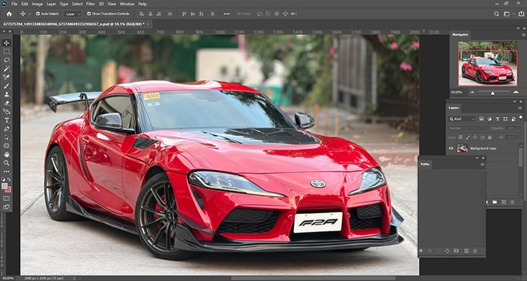 Start with the RAW file