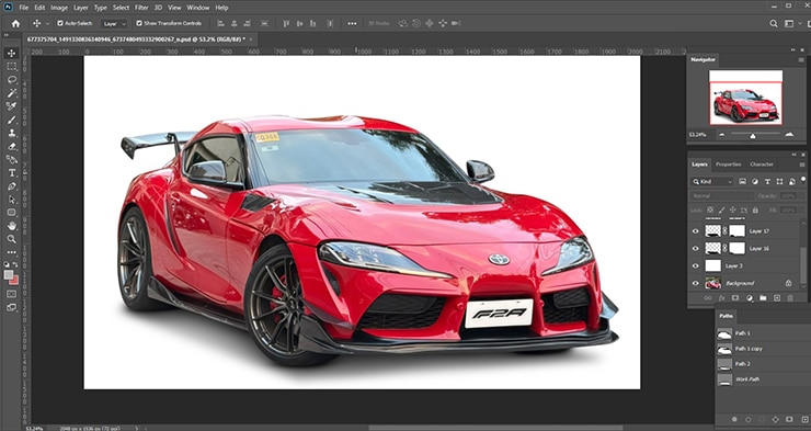 add shadow to the car image