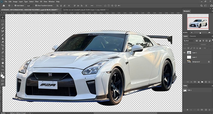 cut-out the background from a car photo