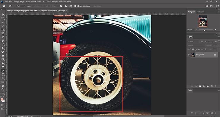 gaps between spokes