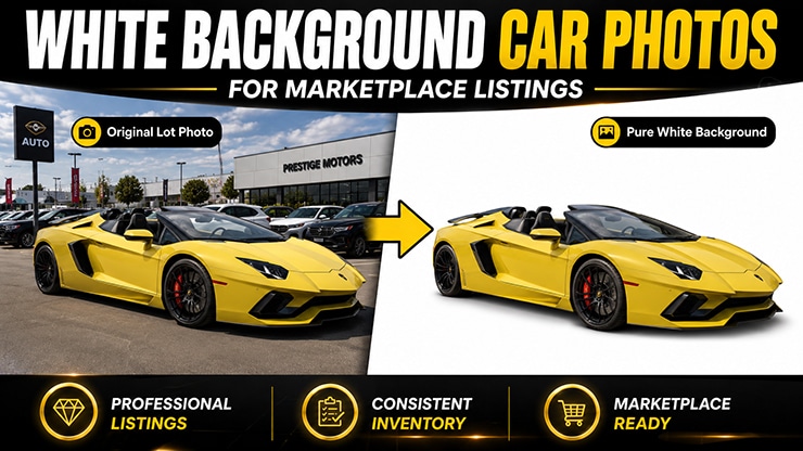 white background car photo