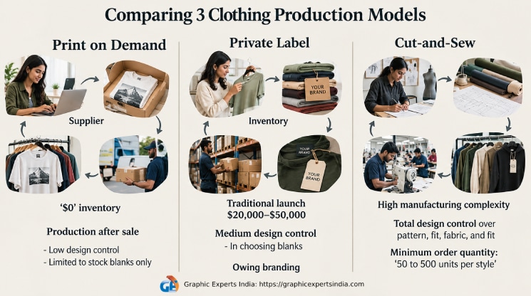 Choose a Production Model: Print on Demand, Cut-and-Sew or Private Label