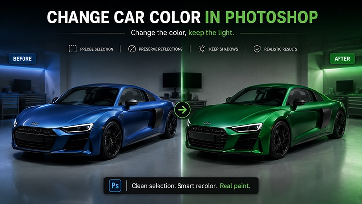 How to Change a Car's Color in Photoshop