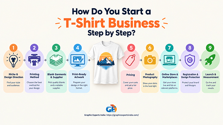 How Do You Start a T-Shirt Business Step by Step