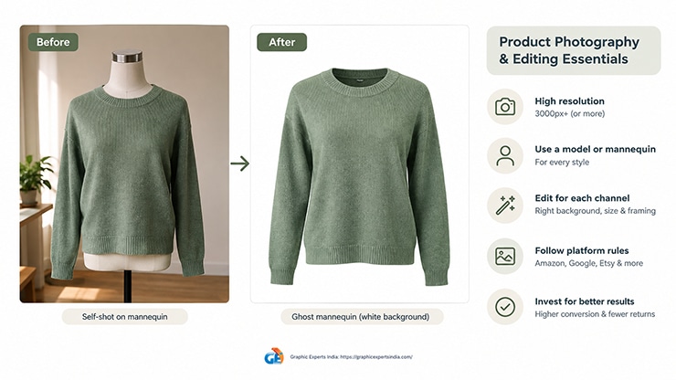 How Do You Photograph and Edit Products for an Online Clothing Store
