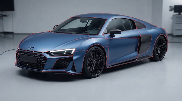 Select the paintwork precisely