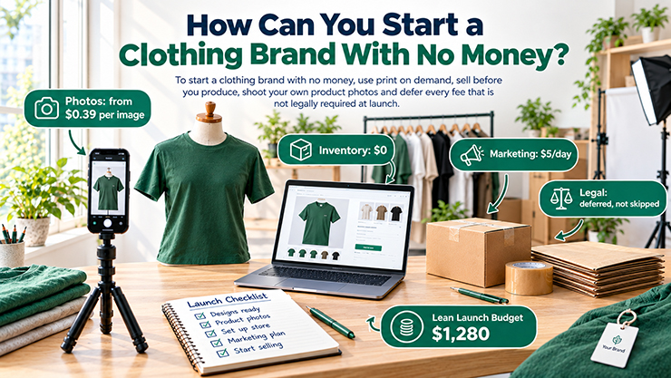 How Can You Start a Clothing Brand With No Money