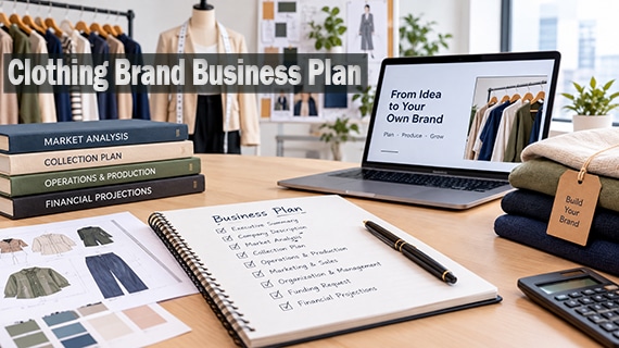 Nine sections of a clothing brand business plan