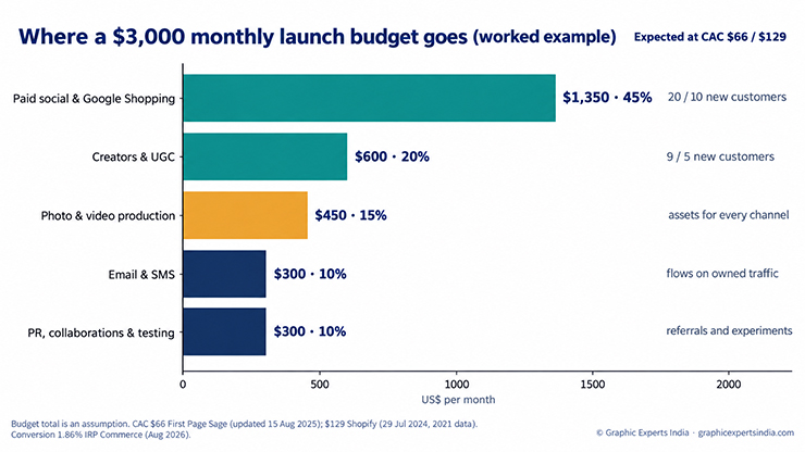 A worked budget split