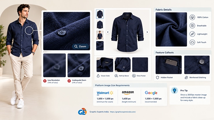 How Do Top Fashion Brands Handle Zoom and Fabric Detail