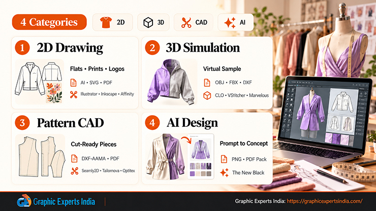 Four Categories of Clothing Design Software