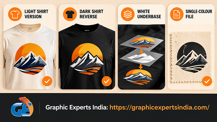 Make a T-Shirt Logo Work on Dark and Light Shirts