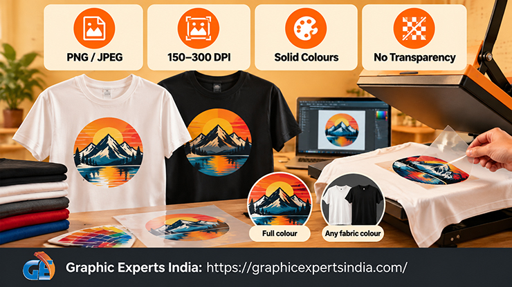 Design a T-Shirt Logo for DTF and Heat Transfer