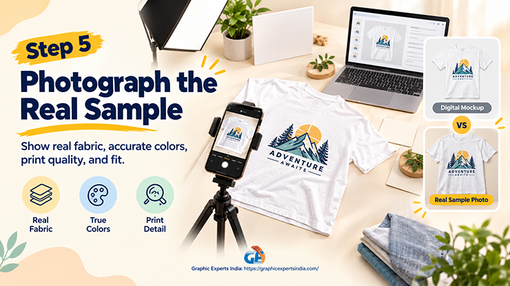 How Do You Photograph a POD Sample Instead of Using the Mockup