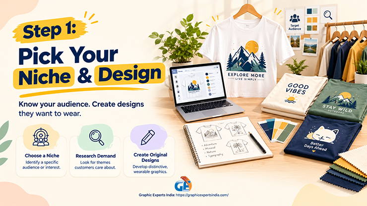 How Do You Pick a Niche and Design for a POD Clothing Brand