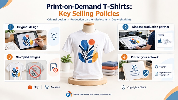 Which Policies Apply to Selling Print-on-Demand T-Shirts on Etsy