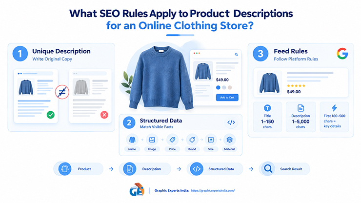 SEO Rules Apply to Product Descriptions for an Online Clothing Store