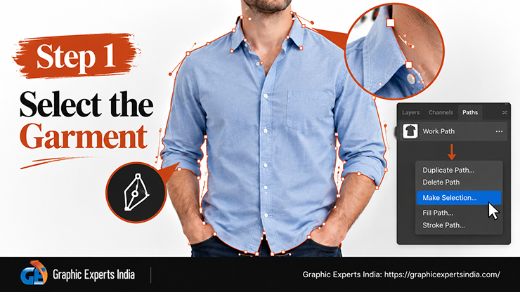 How Do You Select the Garment with the Pen Tool