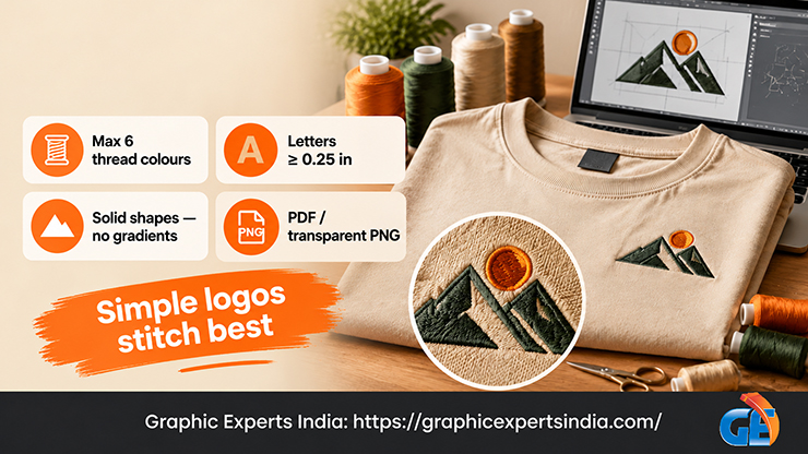 Design a T-Shirt Logo for Embroidery