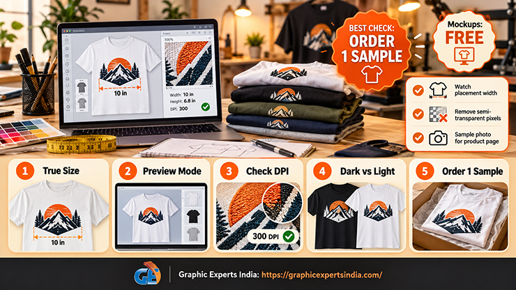 T-Shirt Logo on a Mockup
