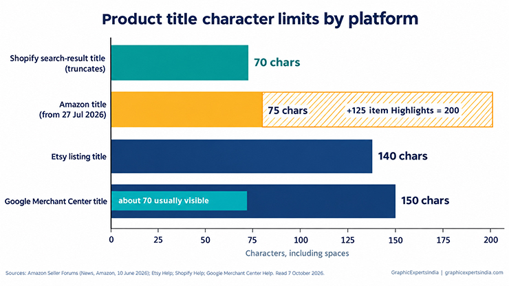 What Are the Title and Description Limits on Shopify, Etsy, Amazon and Google
